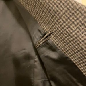 ZARA NEW WOMAN WOOL BLEND BLAZER ELBOW PATCHES Houndstooth CAMEL 9516/529 "M"